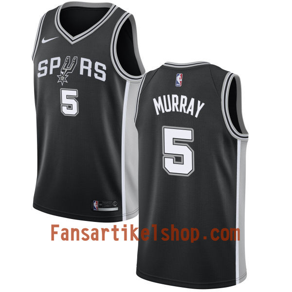 NBA San Antonio Spurs Trikot Dejounte Murray 5 Nike 2017-18 Schwarz Swingman - Herren